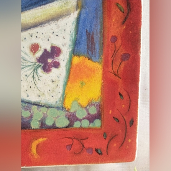 Provence Fromage by Certified International - Square Cheese Plate - Picture 3 of 8